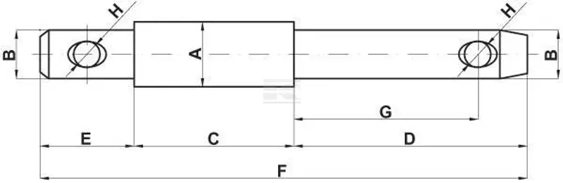 Trekkstangbolt 22x28x22 mm Kat.1/2 Kramp