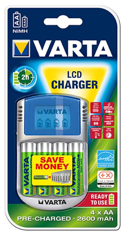 Batterilader LCD-Charger