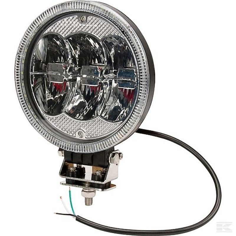 Rund LED fjernlyslykt  222x177,8x79