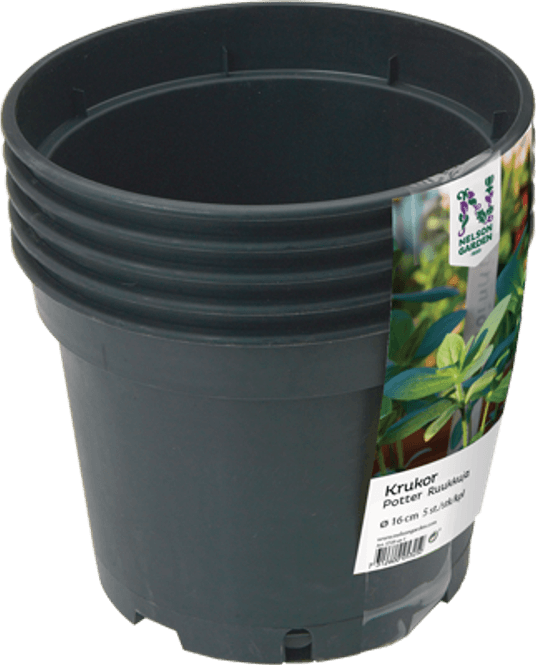 Hovedbilde Plastpotte 17cm rund, 5 stk.
