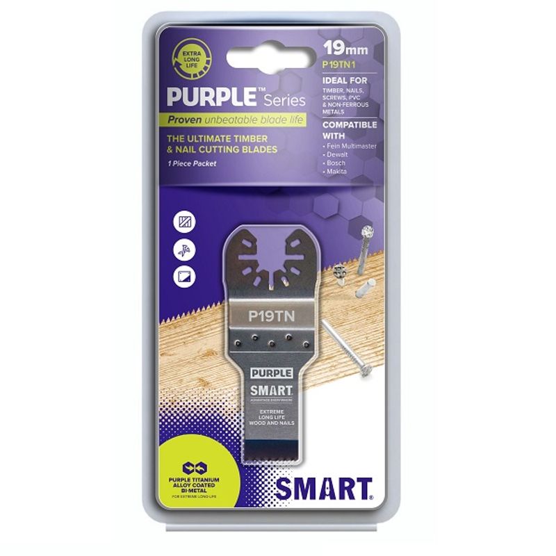 Smart purple 19 mm titanium Long life blad 1 pk