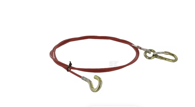 Hovedbilde Sikkerhetswire montert med karabinkrok  Lengde ...