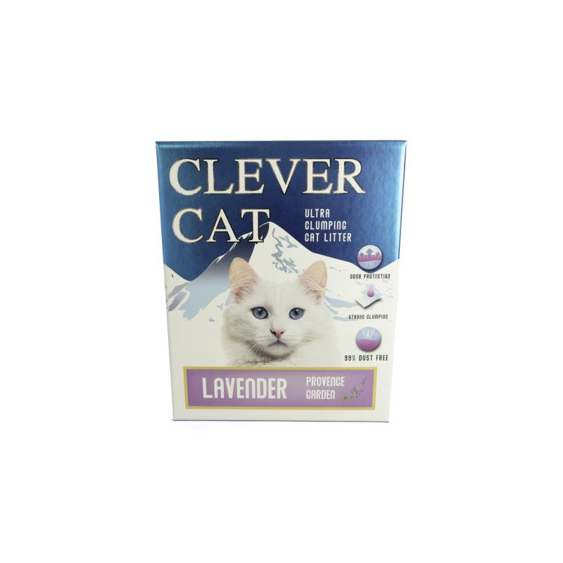 Clever Cat Kattsand Lavendel 10L