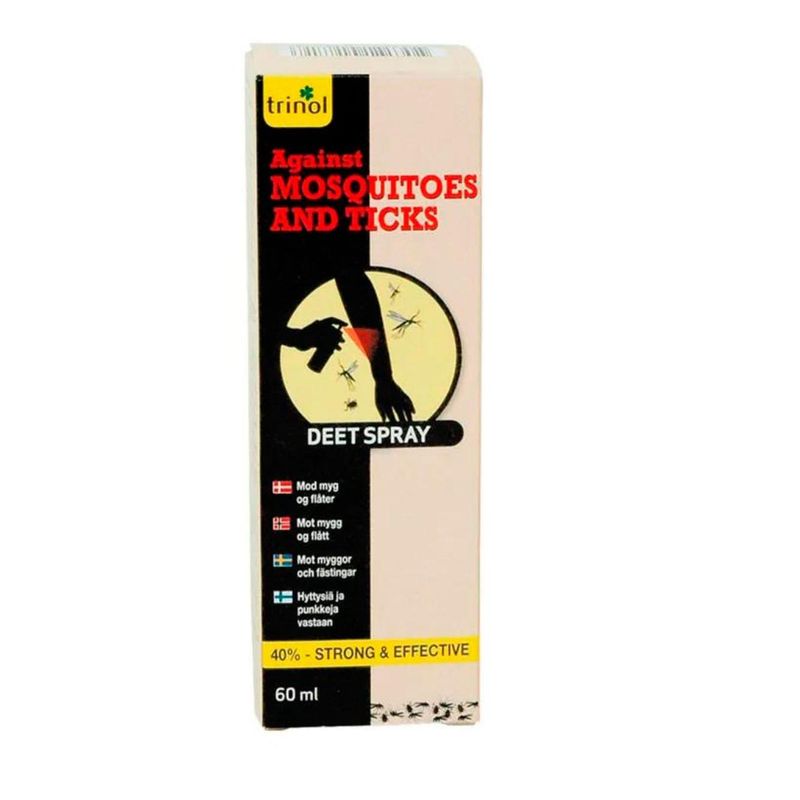 Mygg og flått Trinol Deet Spray 40% spray mot mygg og flått 60ml
