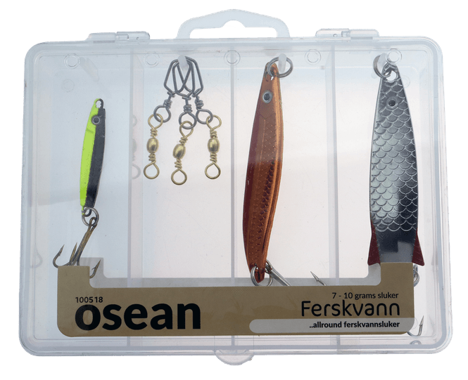 Hovedbilde Osean Sluksett Ferskvann 3 pk – Sluker til ...
