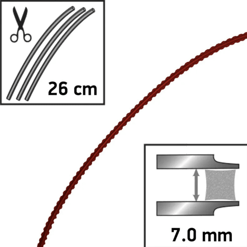 Trimmertråd Techni-Blade™ 7,0mm x 155stk à 26cm